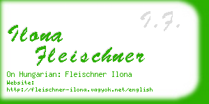 ilona fleischner business card